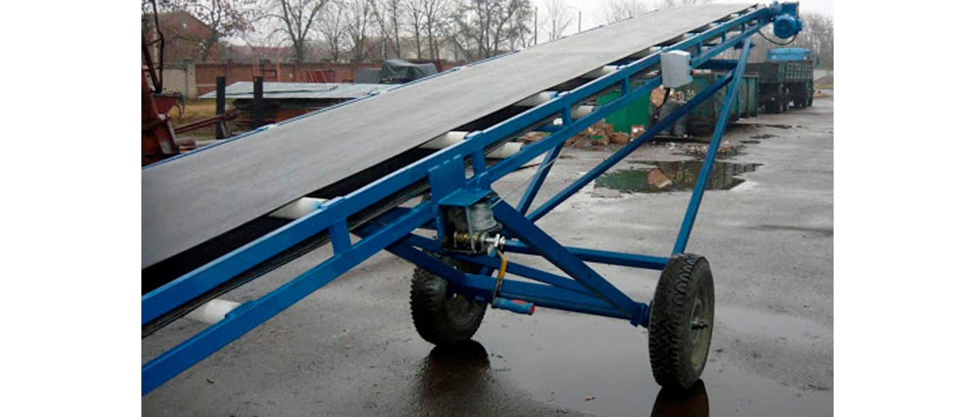 Ленточный конвейер подъемный